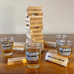 Настолна игра "Дженга" с шотове "Drunken Tower"
